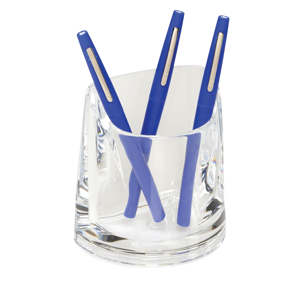 Swingline Stratus Acrylic Pen Cup Clear (Min Order Qty 9) MPN:S7020337