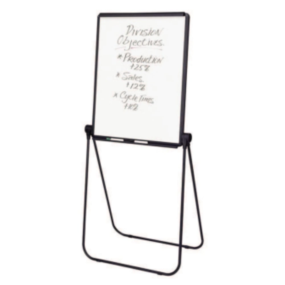 Quartet Ultima Easel, Whiteboard/Flipchart, 27in x 34in, Reversible, Black Frame MPN:101EL