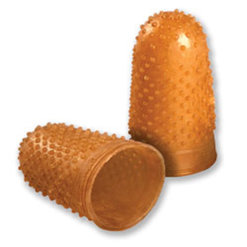 Swingline Rubber Fingertips, #12, 11/16in Diameter, Amber, Box Of 12 (Min Order Qty 31) MPN:S7054032