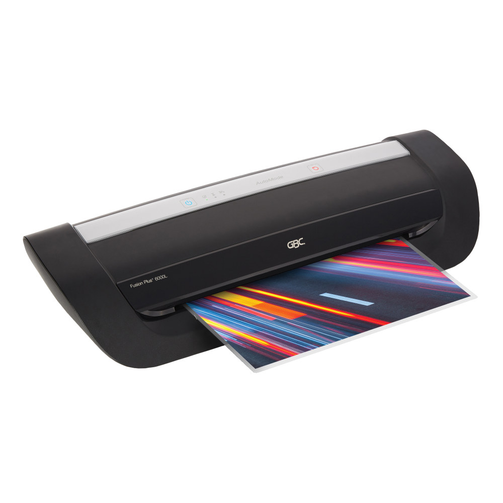 GBC 6000L Thermal Pouch Laminator, 22.8inH x 9.4inW x 5.9inD, Black, 1703097 MPN:1703097