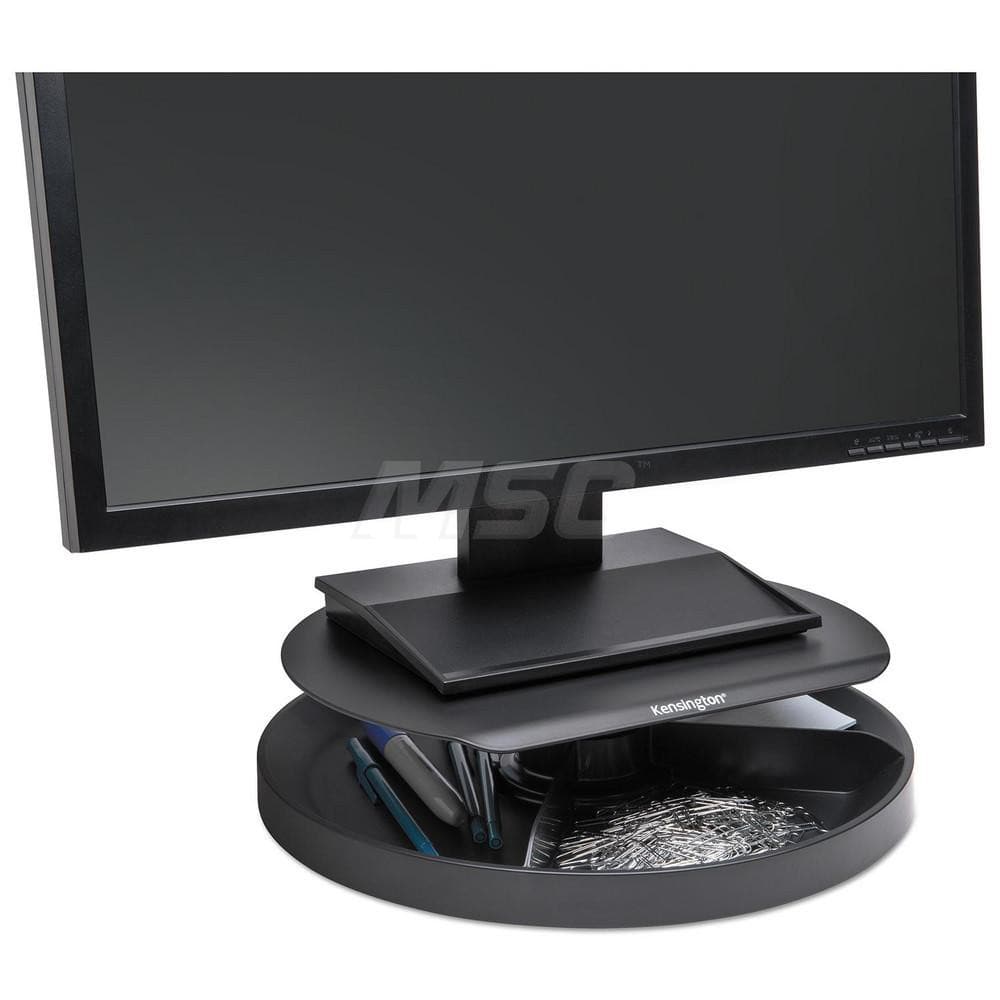 SPIN2 MONITOR STAND WITH SMARTFIT, 12.6W X 12.6D X 3.5H, BLACK MPN:KMW52787