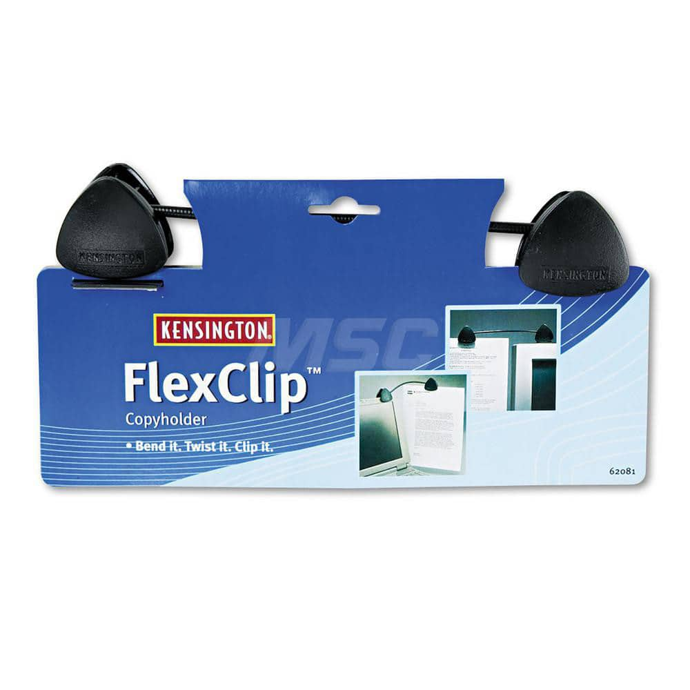 Flexclip Gooseneck Copyholder, Monitor/laptop Mount, Black MPN:KMW62081