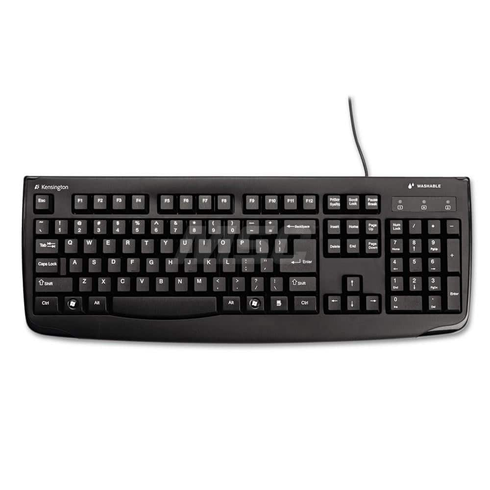 Pro Fit Usb Washable Keyboard, 104 Keys, Black MPN:KMW64407