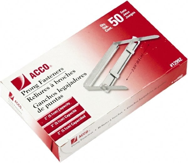 Pack of 50 Paper File Fasteners MPN:ACC12992