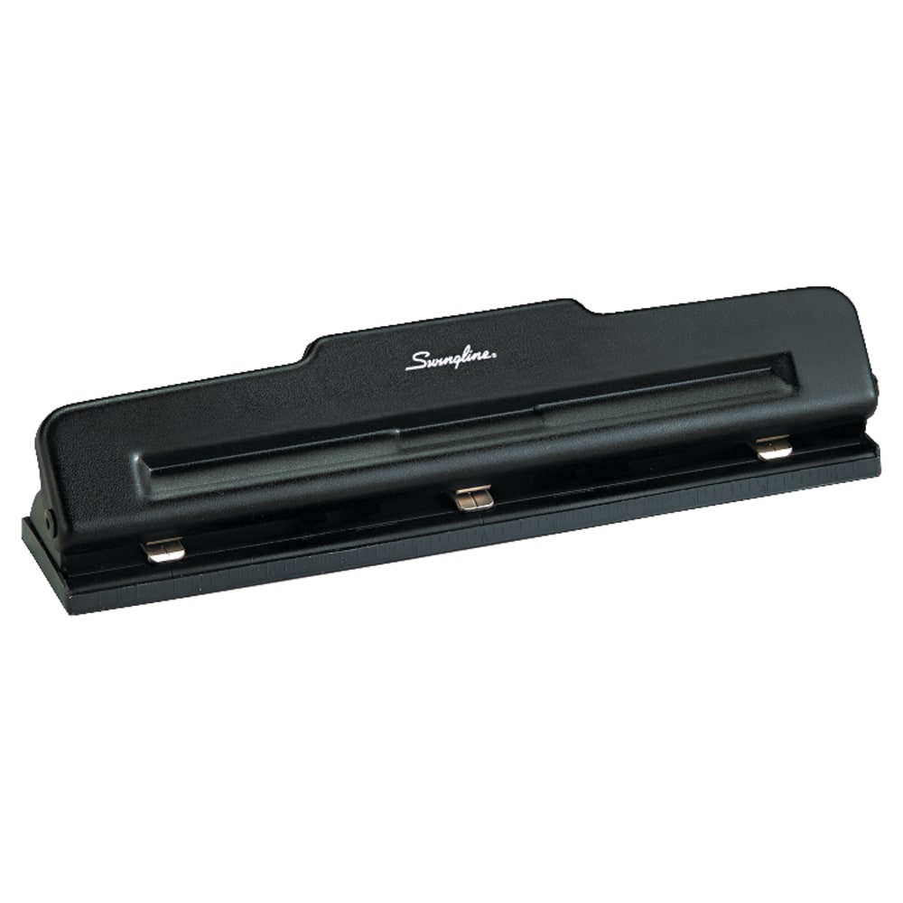 Swingline Light-Duty Adjustable Desktop Punch, Black (Min Order Qty 4) MPN:74015