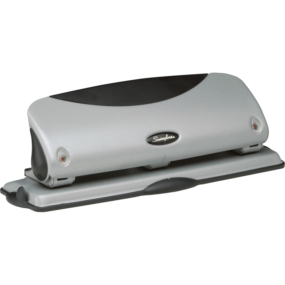 Swingline Easy View 3-Hole Punch, Black/Silver (Min Order Qty 2) MPN:74063