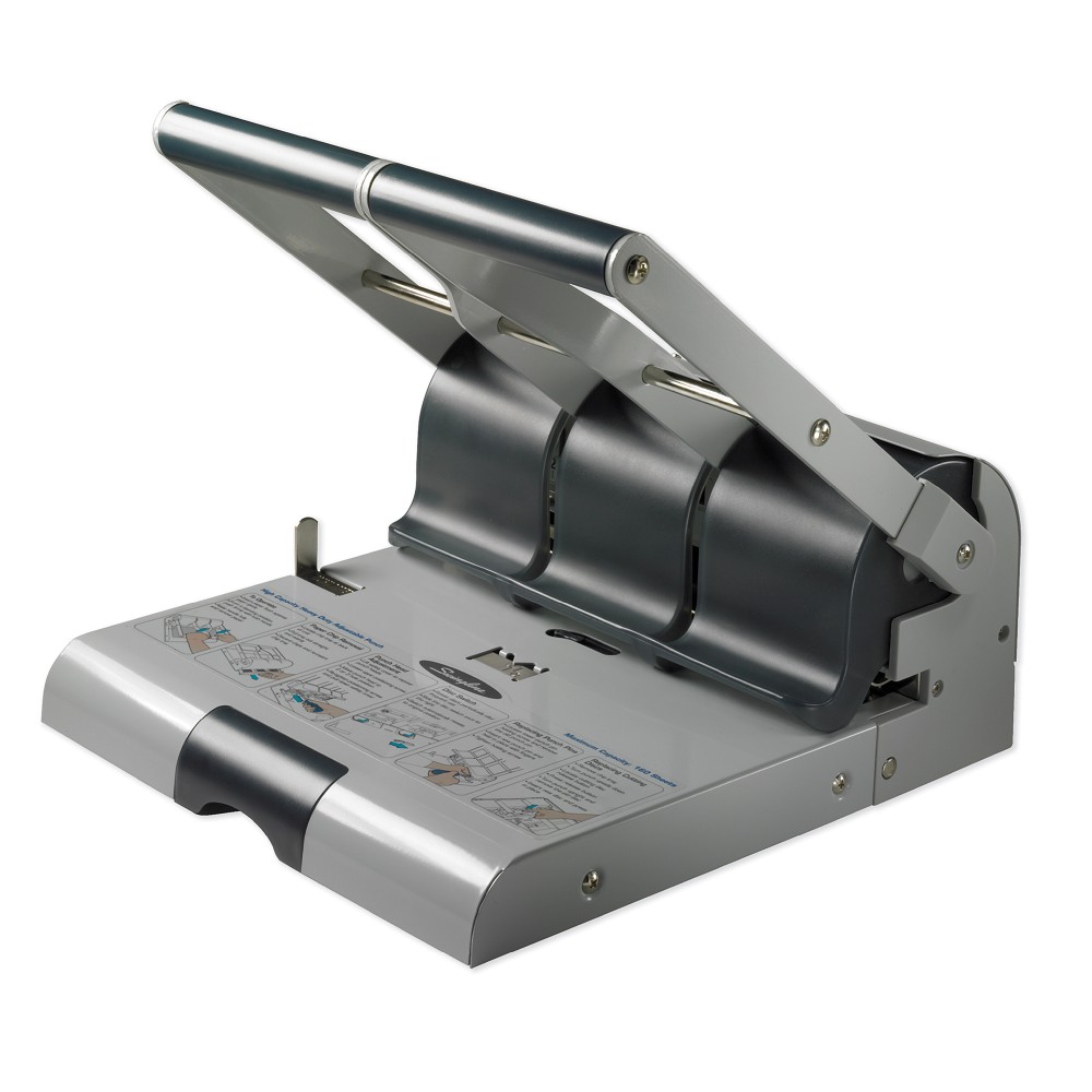 Swingline High-Capacity Adjustable Paper Punch, Light Gray MPN:74650