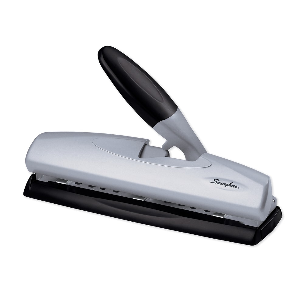 Swingline LightTouch High-Capacity Paper Punch, Black/Silver (Min Order Qty 3) MPN:A7074030