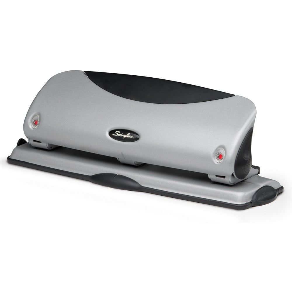 Swingline Easy-View 3-Hole Punch, Silver (Min Order Qty 3) MPN:A7074063