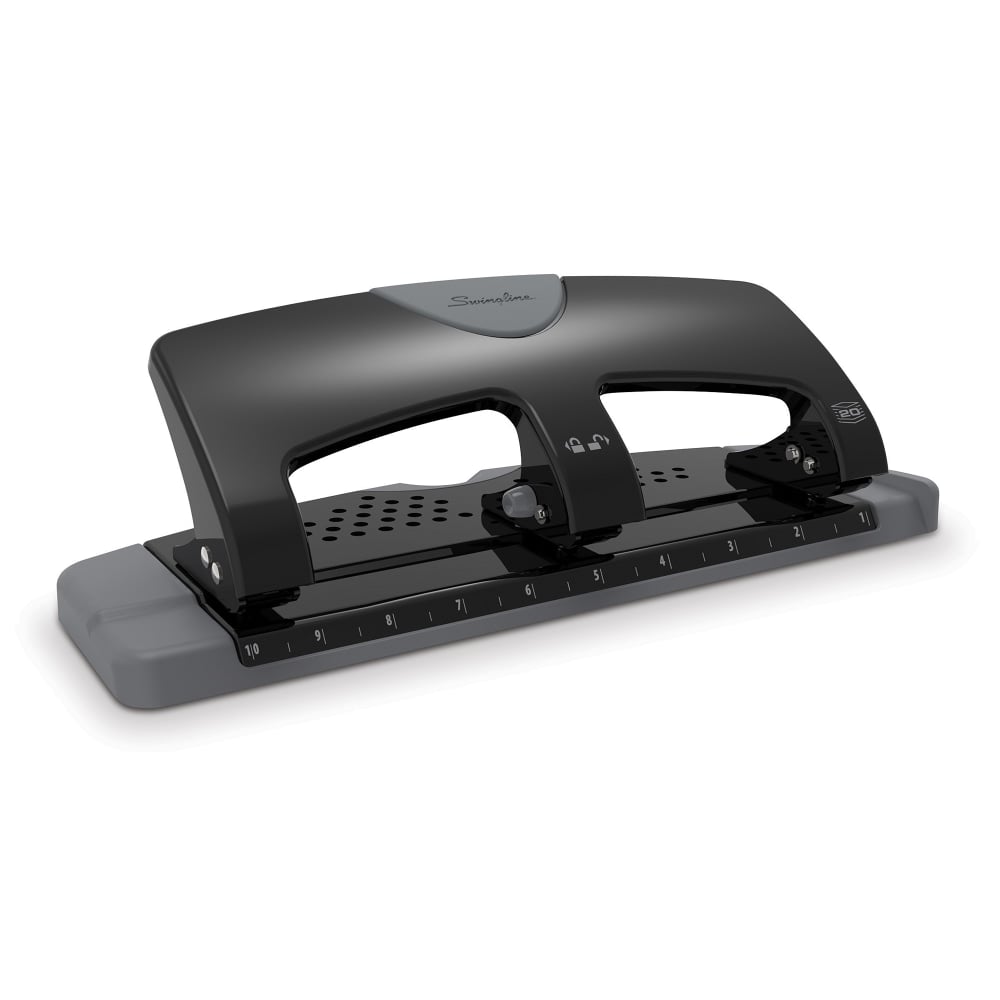 Swingline SmartTouch 3-Hole Low-Force Punch, 20-Sheet Capacity (Min Order Qty 4) MPN:A7074133