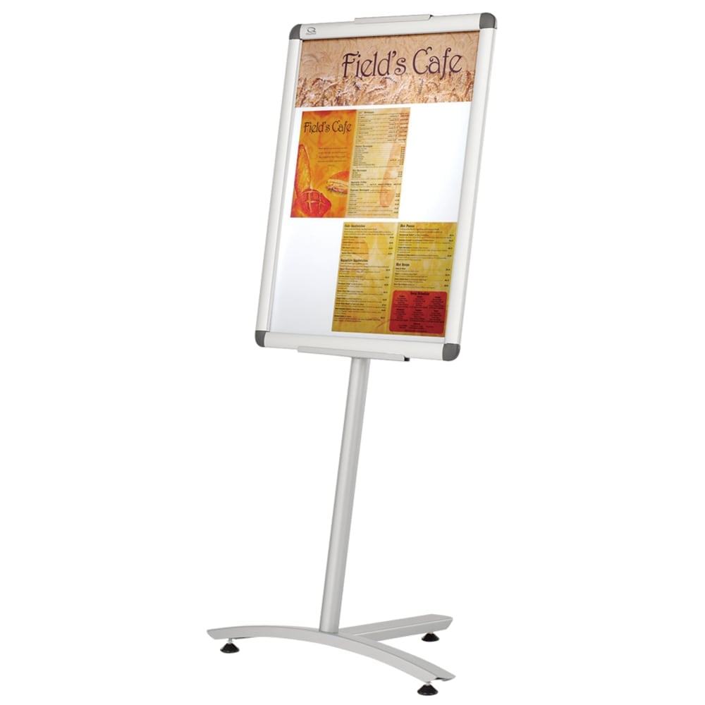 Quartet Improv Pedestal Sign, 54inH x 16inW x16inD, Silver MPN:LCF2418