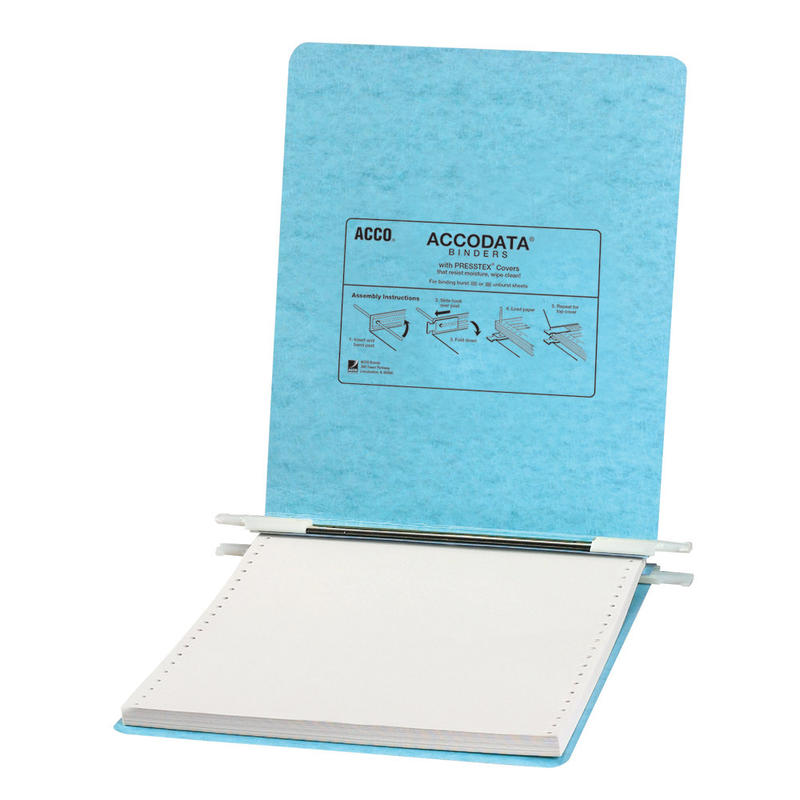 Wilson Jones Presstex Pressboard Data 3-Ring Binder, 1in Round Rings, Light Blue (Min Order Qty 10) MPN:26022