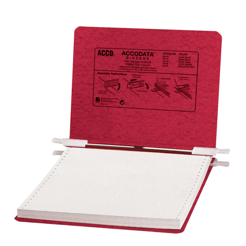 Wilson Jones Presstex Pressboard Data Binder, Red (Min Order Qty 4) MPN:A7026029A