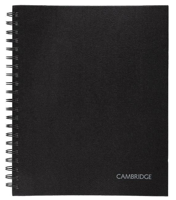 Cambridge Limited Business Notebook, 8 1/2in x 11in, 1 Subject, Legal Ruled, 96 Sheets, Black (06100) (Min Order Qty 5) MPN:06100