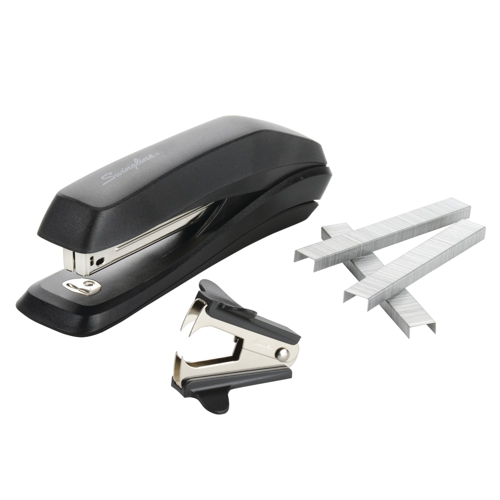 Swingline Standard Stapler Value Pack, 20 Sheets, Black, Premium Staples & Remover Included (Min Order Qty 8) MPN:54551