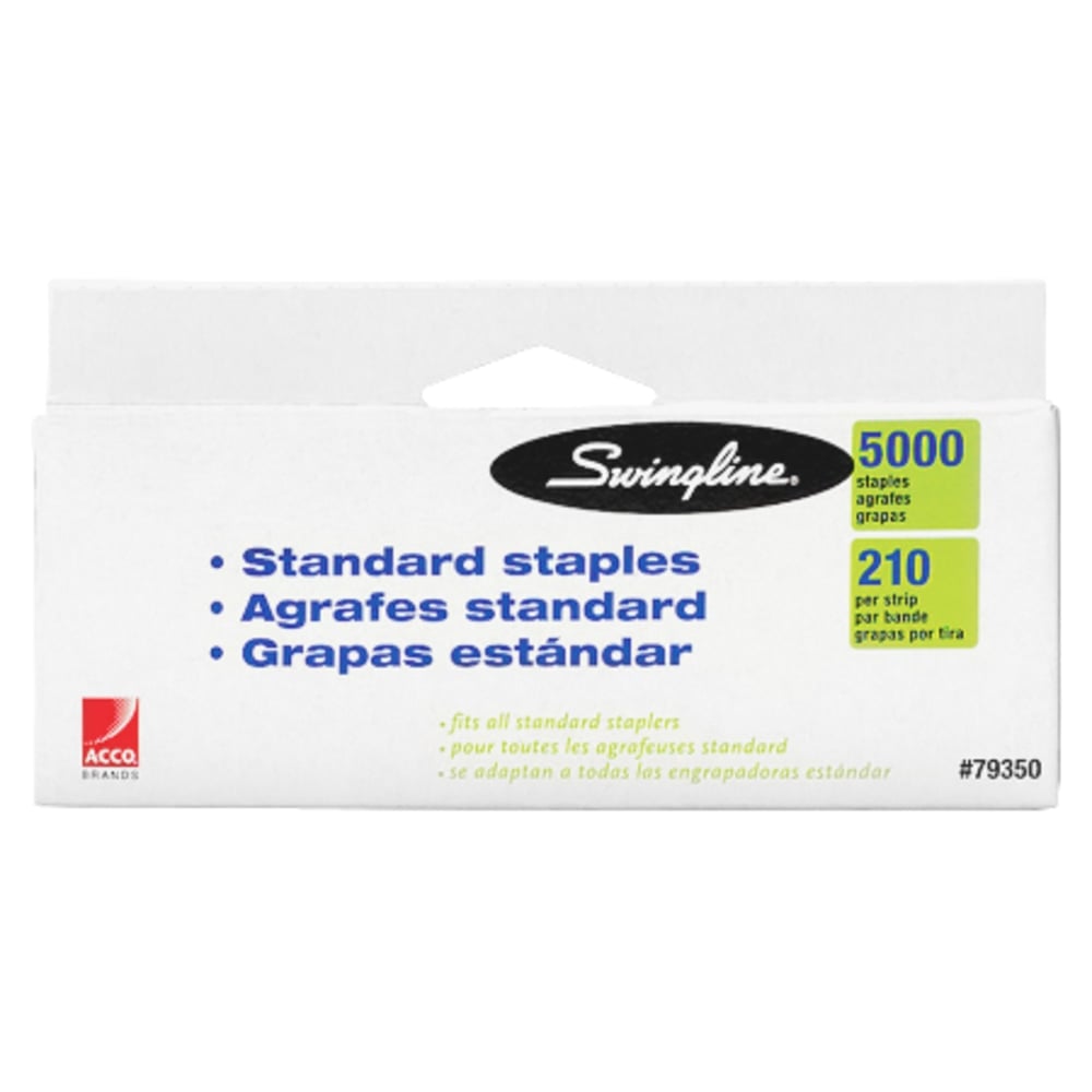 Swingline Standard Staples, 1/4in, Box Of 5000 (Min Order Qty 13) MPN:S7079350