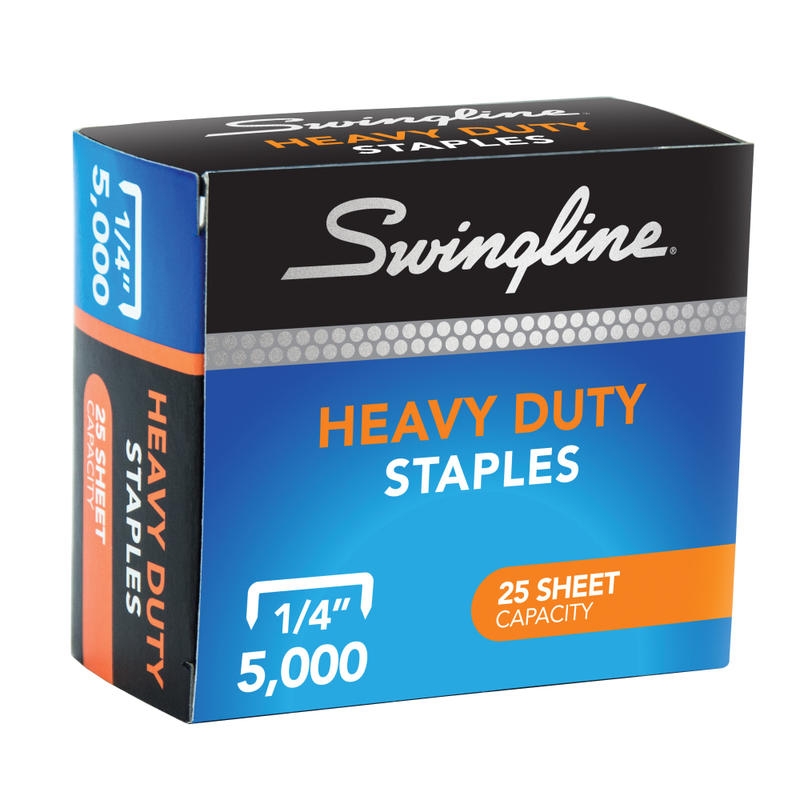 Swingline Heavy-Duty Staples, 1/4in, Box Of 5000 (Min Order Qty 7) MPN:S7079394