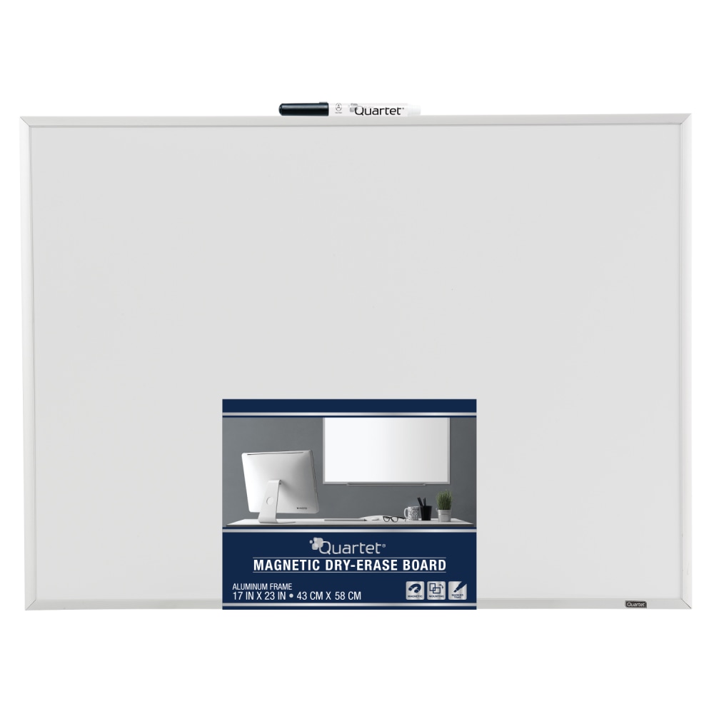 Quartet Magnetic Dry-Erase Whiteboard, 17in x 23in, Aluminum Frame With Silver Finish (Min Order Qty 4) MPN:40301