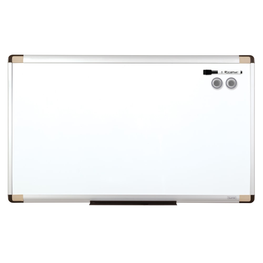 Quartet Magentic Dry-Erase Whiteboard, 18in x 30in, Metal Frame With Silver Finish (Min Order Qty 4) MPN:48101