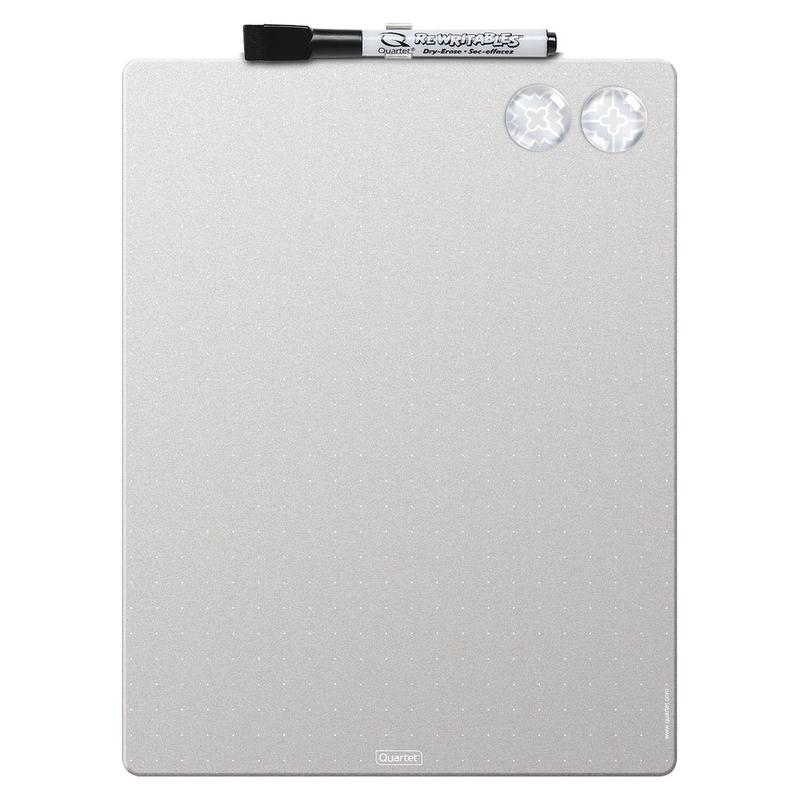 Quartet Magnetic Unframed Melamine Dry-Erase Whiteboard, 8 1/2in x 11in, Silver (Min Order Qty 10) MPN:77262