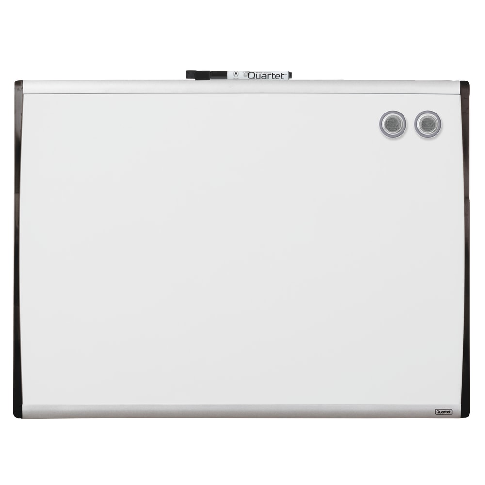 Quartet Magnetic Dry-Erase Whiteboard, 17in x 23in, Steel Frame With Black/Silver Finish (Min Order Qty 4) MPN:79371