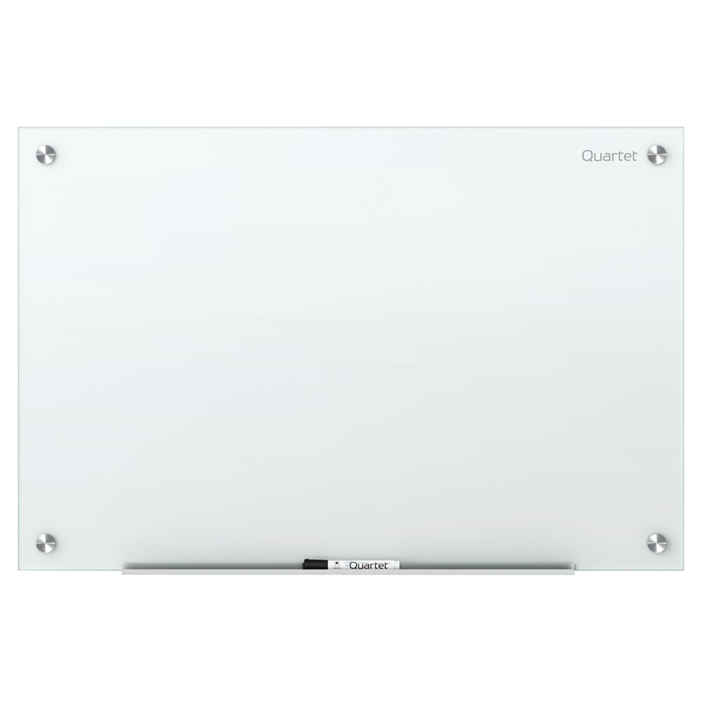 Quartet Infinity Unframed Glass Non-Magnetic Dry-Erase Whiteboard, 48in x 36in, White MPN:G4836NMW