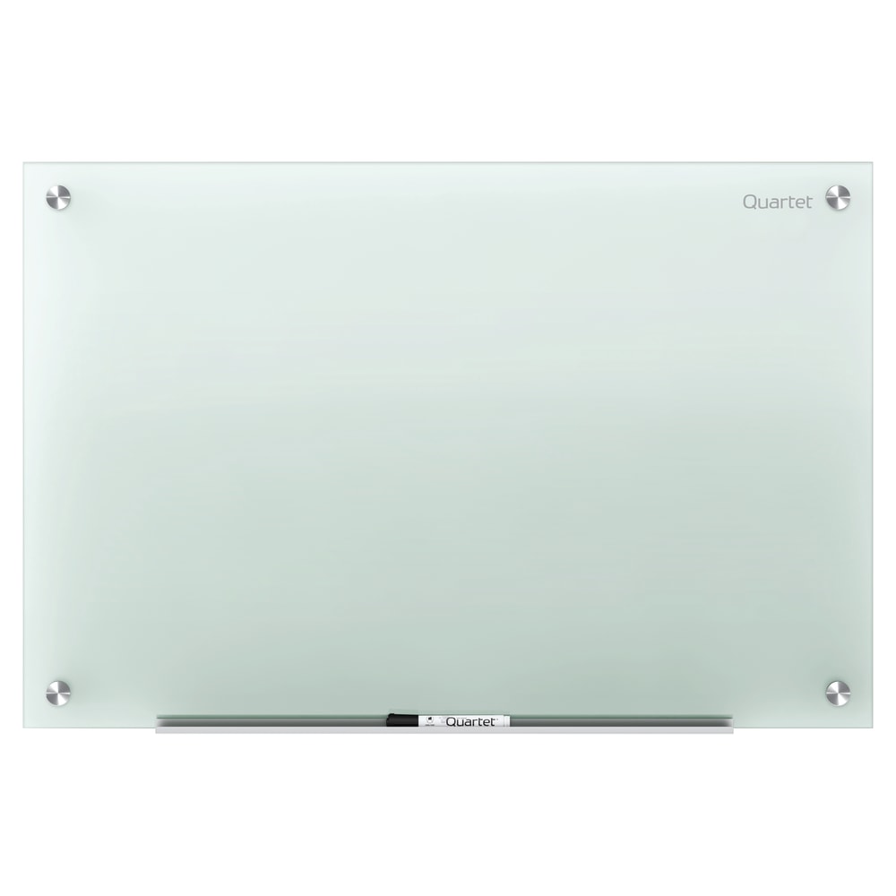 Quartet Infinity Tempered Glass Unframed Non-Magnetic Dry-Erase Whiteboard, 72in x 48in, Frosted MPN:G7248F