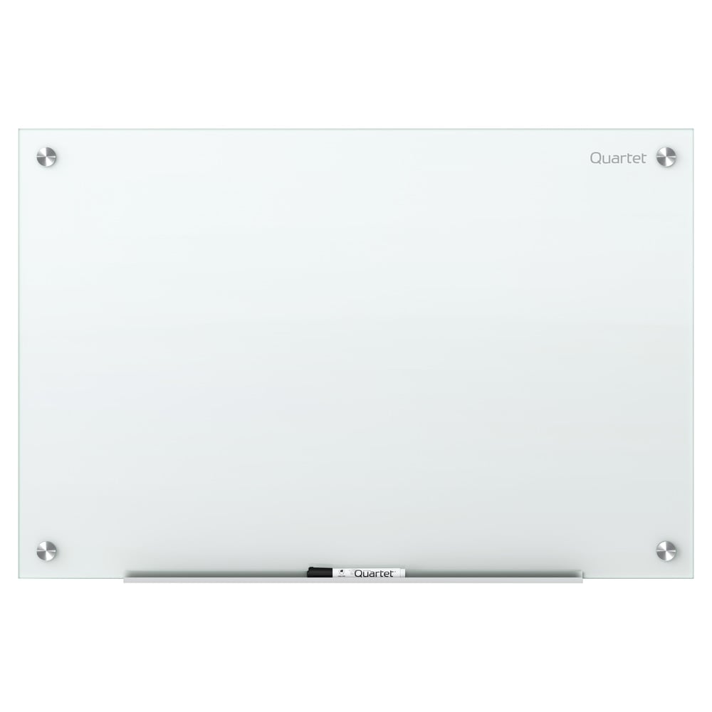 Quartet Infinity Unframed Glass Non-Magnetic Dry-Erase Whiteboard, 72in x 48in, White MPN:G7248NMW