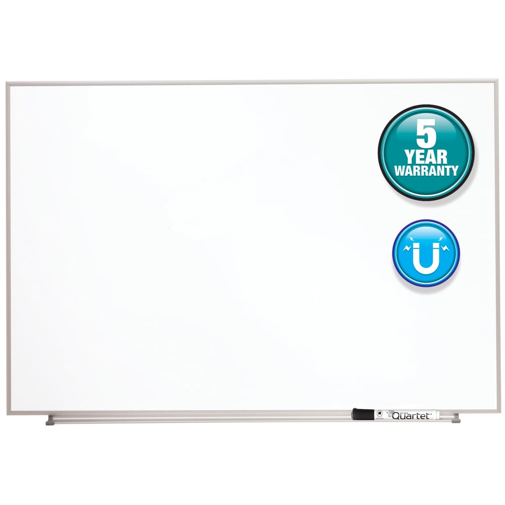 Quartet Matrix Magnetic Marker Unframed Dry-Erase Whiteboard, 34in x 23in, White/Silver MPN:M3423