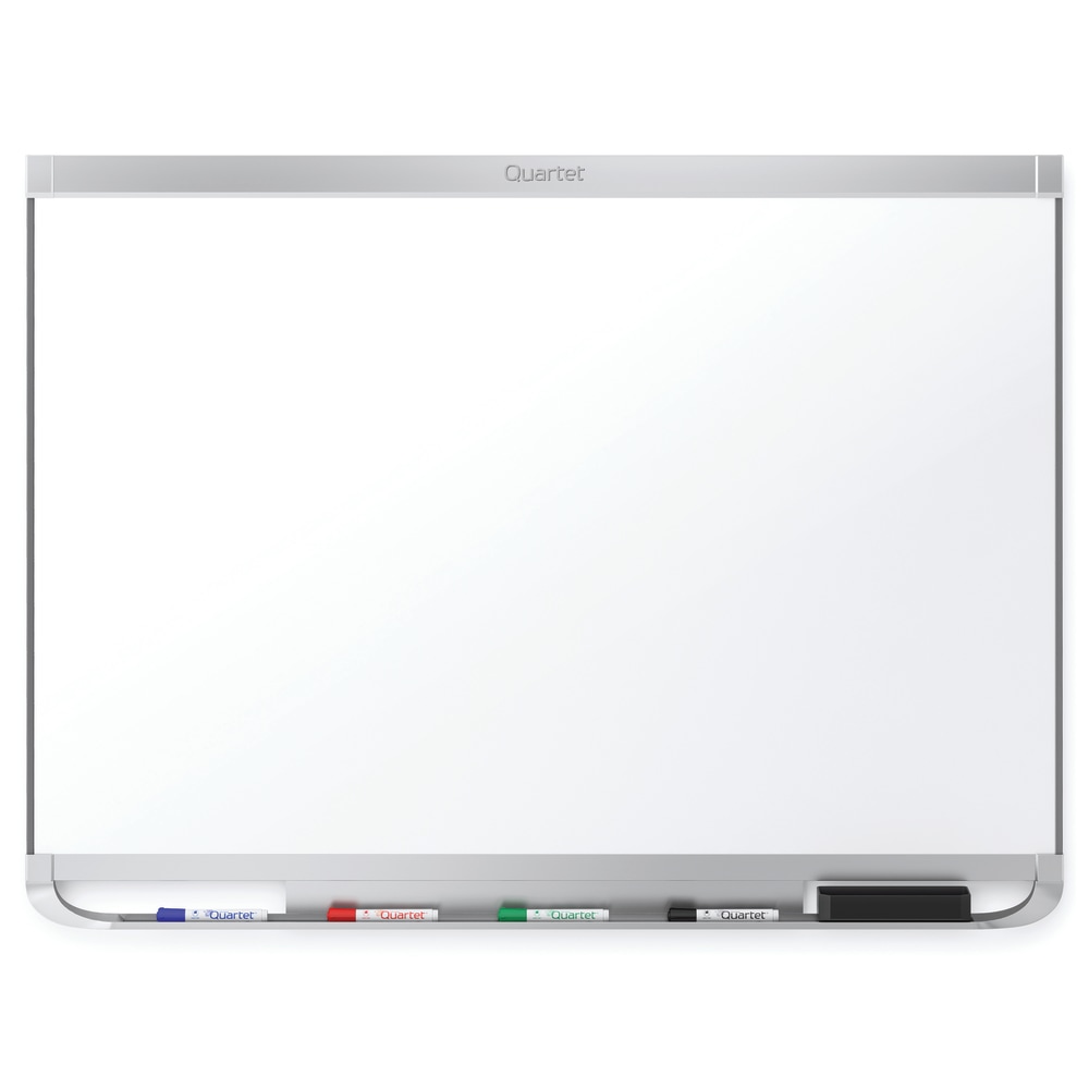 Quartet Prestige 2 DuraMax Porcelain Magnetic Dry-Erase Whiteboard, 48in x 36in, Aluminum Frame With Silver Finish MPN:P554AP2