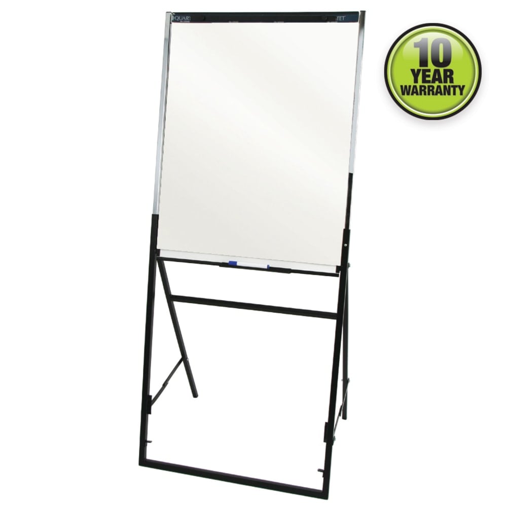 Quartet Futura Non-Magnetic Dry-Erase Whiteboard/Flipchart Easel, 26in x 35in, Steel Frame With Black Finish MPN:QRT351900