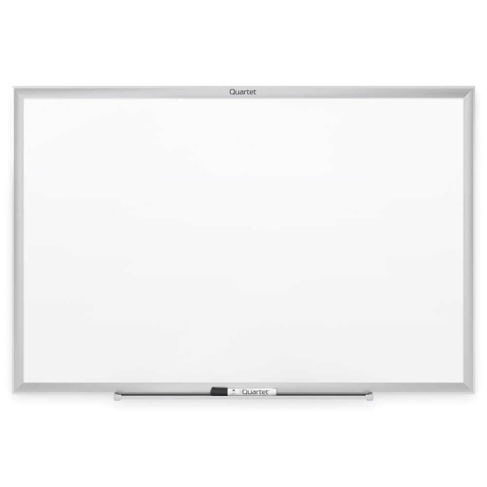 Quartet Classic Total Erase Non-Magnetic Melamine Dry-Erase Whiteboard, 60in x 36in, Aluminum Frame With Silver Finish MPN:S535