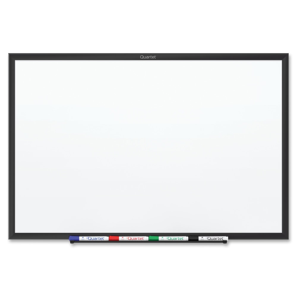 Quartet Classic Magnetic Dry-Erase Whiteboard, 60in x 36in, Aluminum Frame With Black Finish MPN:SM535B