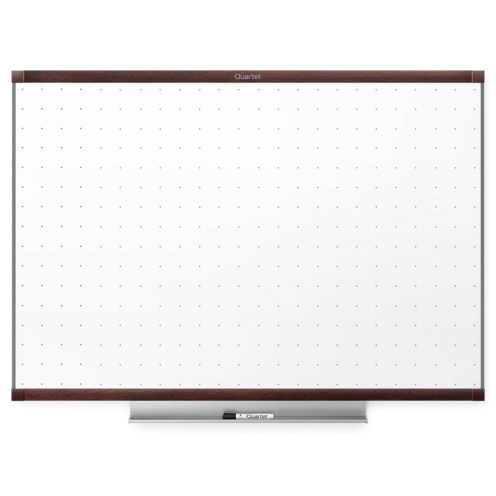 Quartet Prestige 2 Total Erase Melamine Dry-Erase Whiteboard, 48in x 36in, Wood Frame With Mahogany Finish MPN:TE544MP2