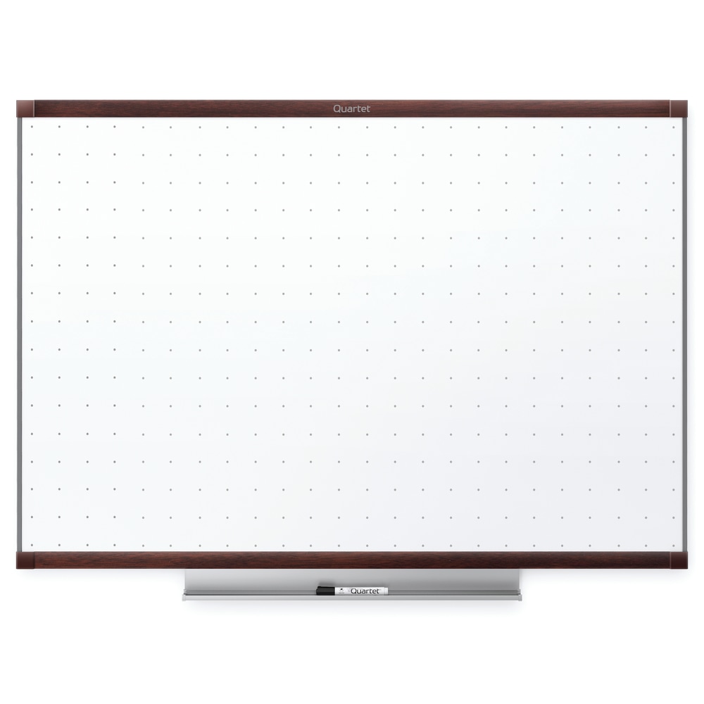 Quartet Prestige 2 Total Erase Melamine Dry-Erase Whiteboard, 72in x 48in, Wood Frame With Mahogany Finish MPN:TE547MP2