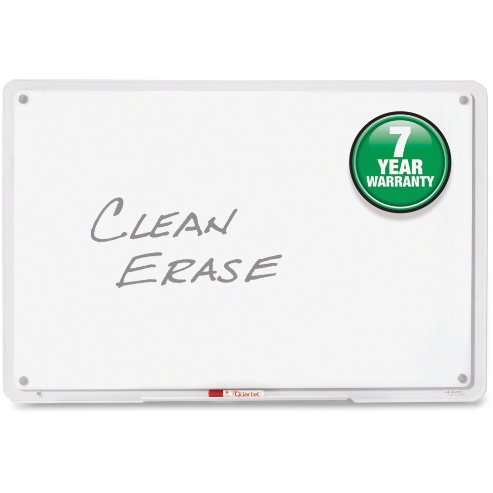 Quartet Total Erase iQ Unframed Dry-Erase Whiteboard, 36in x 23in, Translucent MPN:TM3623