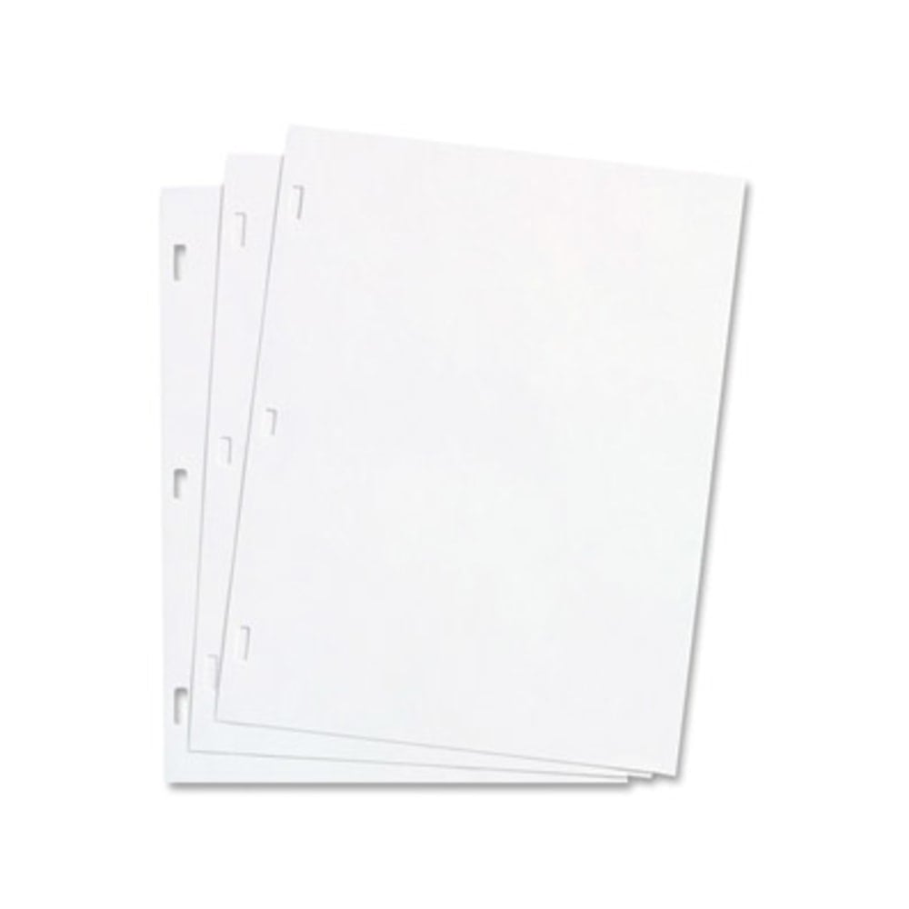 Wilson Jones White Ledger Paper, 8 1/2in x 11in, Plain, 100 Sheets/Box - Plain - Unruled - 3 Hole(s) - 28 lb Basis Weight - 8 1/2in x 11in - White Paper - Punched - 100 / Box MPN:90310