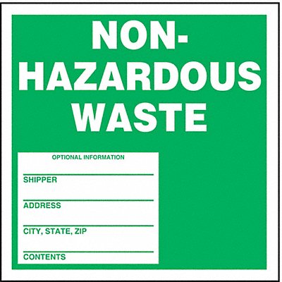 DOT Handling Label Waste 6 Label W PK25 MPN:MHZW11PSP