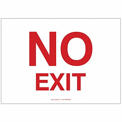 Exit Sign No Exit 5 X7 MPN:MADC518VS