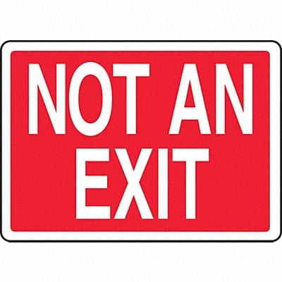 Exit Sign Not An Exit 7 X10 MPN:MADM419VS