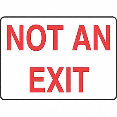 Exit Sign Not An Exit 7 X10 MPN:MEXT910VS