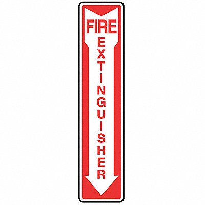 Fire Extinguisher Sign 18X4 R/WHT MPN:MFXG545VS