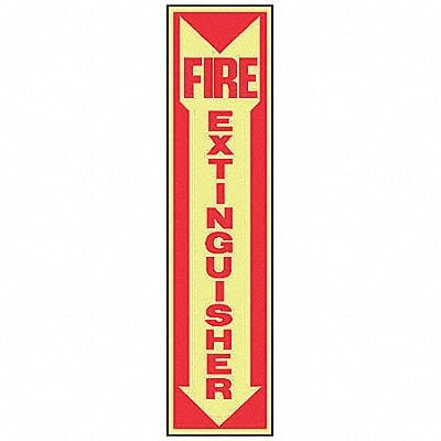 Fire Extinguisher Sign 18X4 R/YEL MPN:MFXG551GP