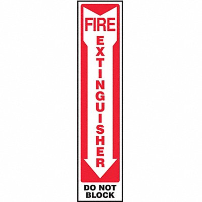 Fire Extinguisher Sign 18X4 PLSTC MPN:MFXG580VP