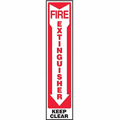 Fire Extinguisher Sign 18X4 ENG SURF MPN:MFXG584VS