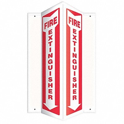 Fire Extinguisher Sign 12 H 7-1/2 W MPN:PSP330