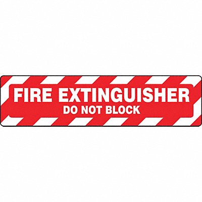 Floor Sign Fire 6X24 MPN:PSR273