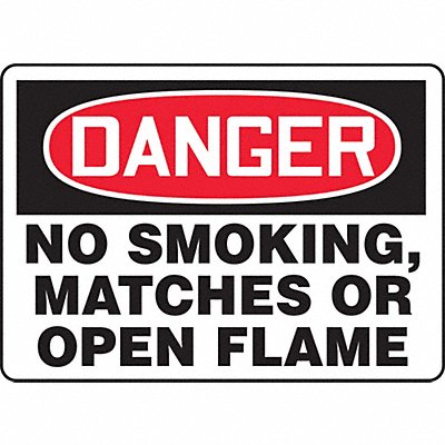 Danger No Smoking Sign 10X14 ENG MPN:MSMK025VS