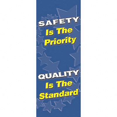 Safety Banner 74in x 28in Poly Sheeting MPN:MBR605