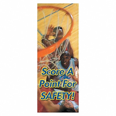 Safety Banner 74in x 28in Poly Sheeting MPN:MBR618